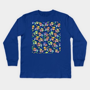 Tropical Catrina Kids Long Sleeve T-Shirt